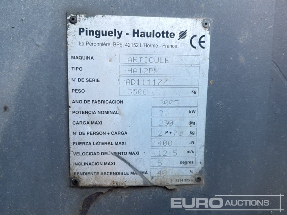 Araçüstü platform Haulotte HA12PX: fotoğraf 33