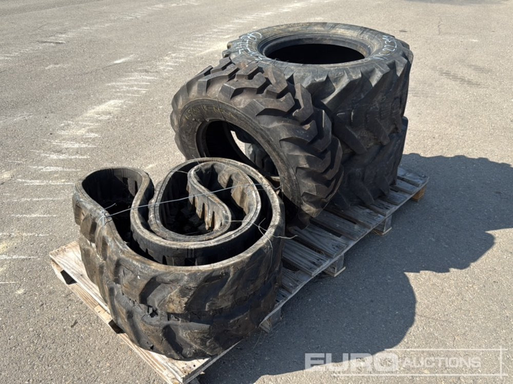 Pallet of Tyres 10.5/80-18, 400/70-20 (2 of), Rubber Track to Suit 6 Ton Excavator - İnşaat ekipmanı: fotoğraf 1 Pallet of Tyres 10.5/80-18, 400/70-20 (2 of), Rubber Track to Suit 6 Ton Excavator - İnşaat ekipmanı: fotoğraf 1
