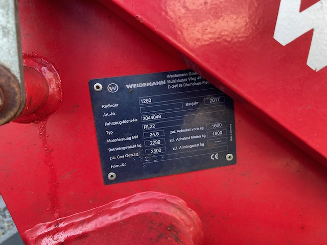 Weidemann 1260 Hoflader - Tekerlekli yükleyici: fotoğraf 2 Weidemann 1260 Hoflader - Tekerlekli yükleyici: fotoğraf 2