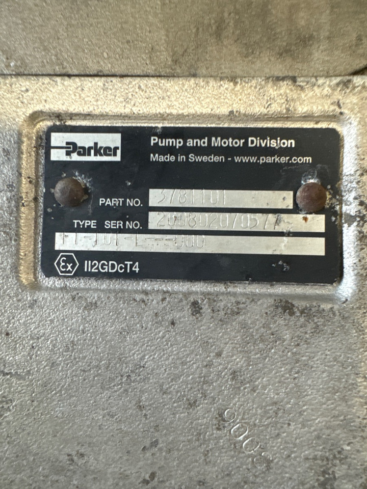 PARKER HYDRALIC PUMP 101 L 3781101 - Hidrolik - Kamyon: fotoğraf 2 PARKER HYDRALIC PUMP 101 L 3781101 - Hidrolik - Kamyon: fotoğraf 2