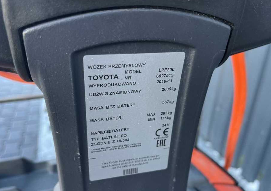 BT LPE200 - Kullanılan transpalet: fotoğraf 4 BT LPE200 - Kullanılan transpalet: fotoğraf 4