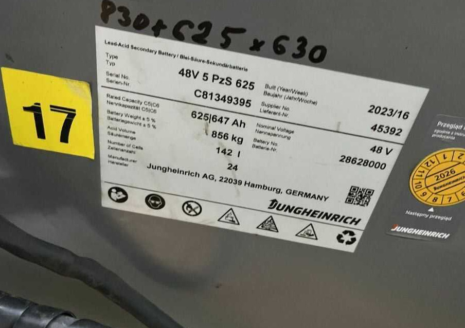 Jungheinrich EFG216k - Elektrikli forklift: fotoğraf 5 Jungheinrich EFG216k - Elektrikli forklift: fotoğraf 5