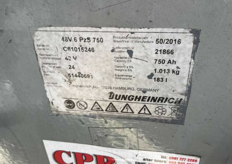 Jungheinrich EFG320 - Elektrikli forklift: fotoğraf 5 Jungheinrich EFG320 - Elektrikli forklift: fotoğraf 5