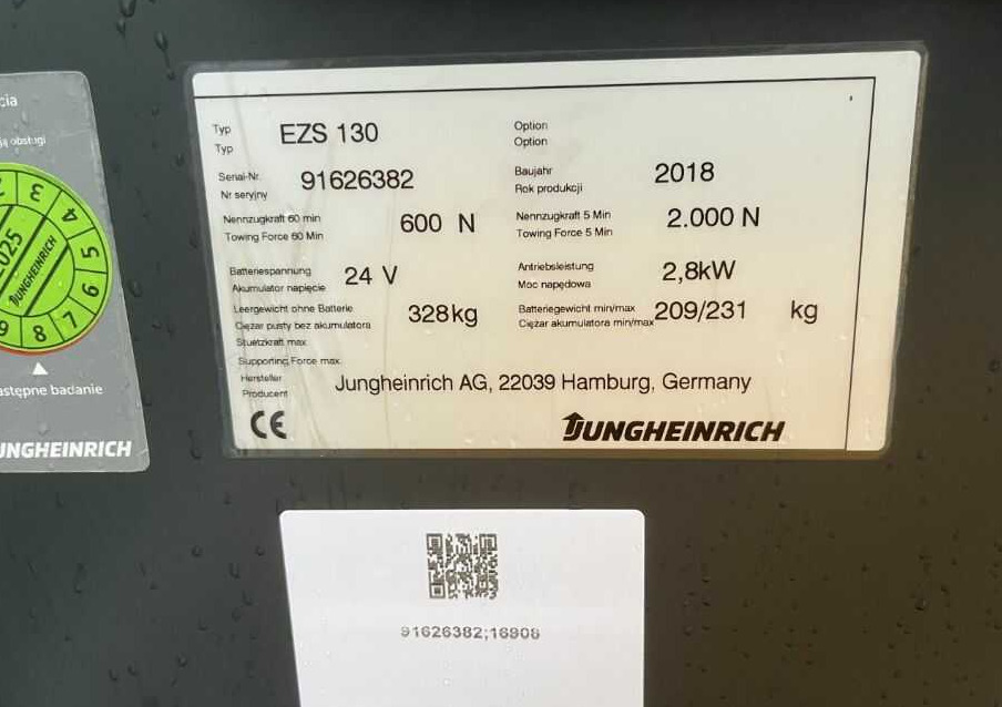 Jungheinrich EZS130 - Akülü çekici: fotoğraf 4 Jungheinrich EZS130 - Akülü çekici: fotoğraf 4