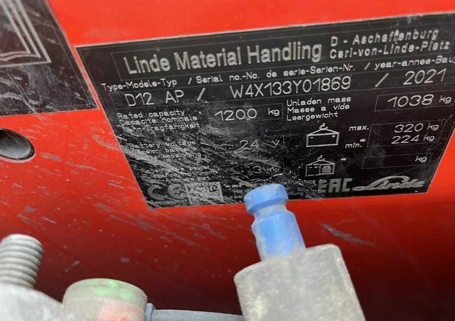 Linde D12AP - Istif makinası: fotoğraf 4 Linde D12AP - Istif makinası: fotoğraf 4