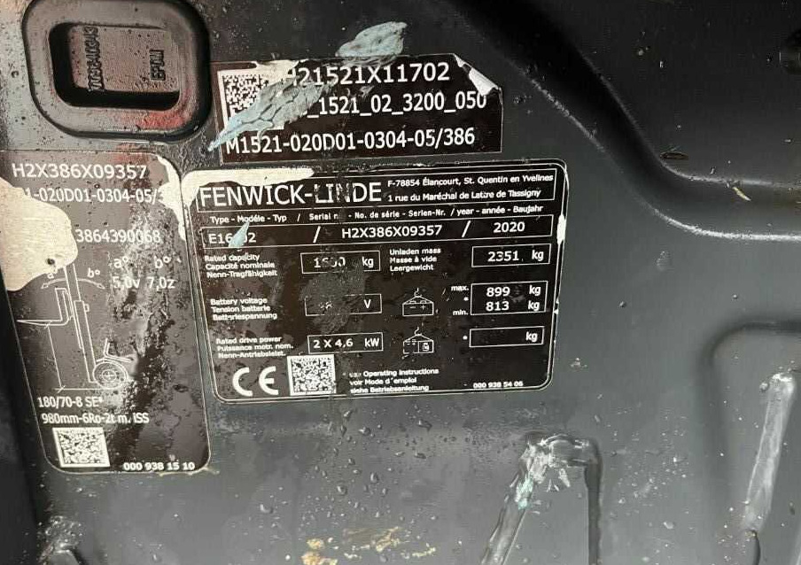 Linde E16-02 - Elektrikli forklift: fotoğraf 4 Linde E16-02 - Elektrikli forklift: fotoğraf 4