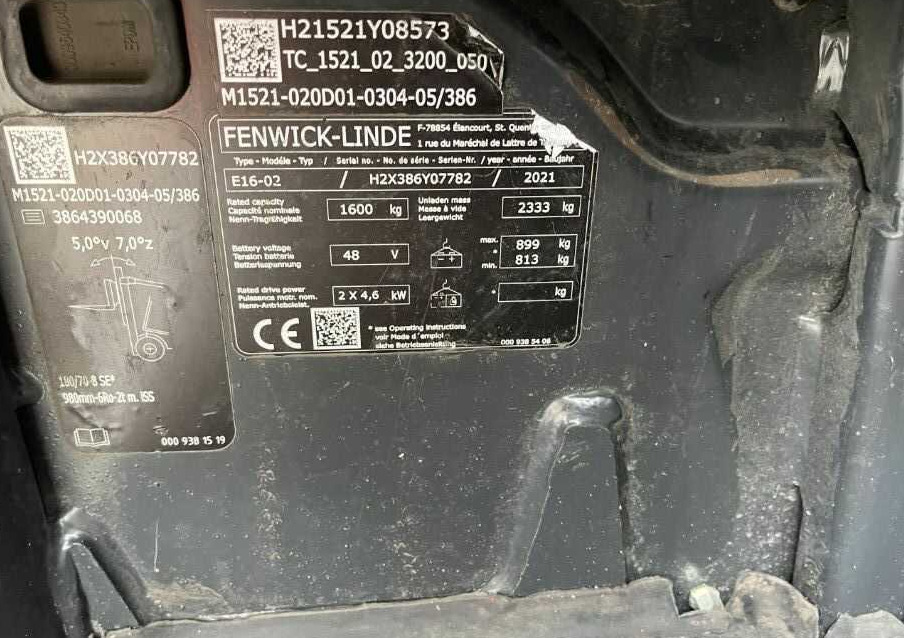 Linde E16-02 - Elektrikli forklift: fotoğraf 4 Linde E16-02 - Elektrikli forklift: fotoğraf 4