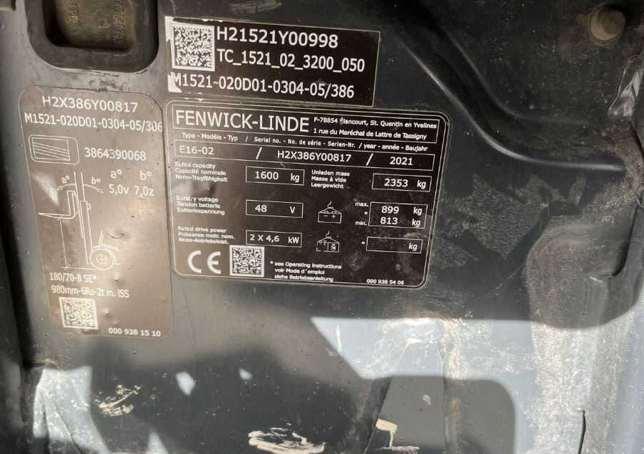 Linde E16-02 - Elektrikli forklift: fotoğraf 4 Linde E16-02 - Elektrikli forklift: fotoğraf 4