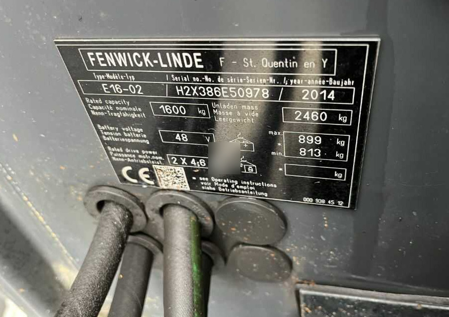 Linde E16-02 - Elektrikli forklift: fotoğraf 4 Linde E16-02 - Elektrikli forklift: fotoğraf 4