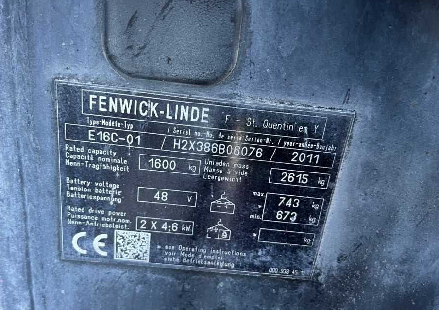 Linde E16C-01 - Elektrikli forklift: fotoğraf 4 Linde E16C-01 - Elektrikli forklift: fotoğraf 4