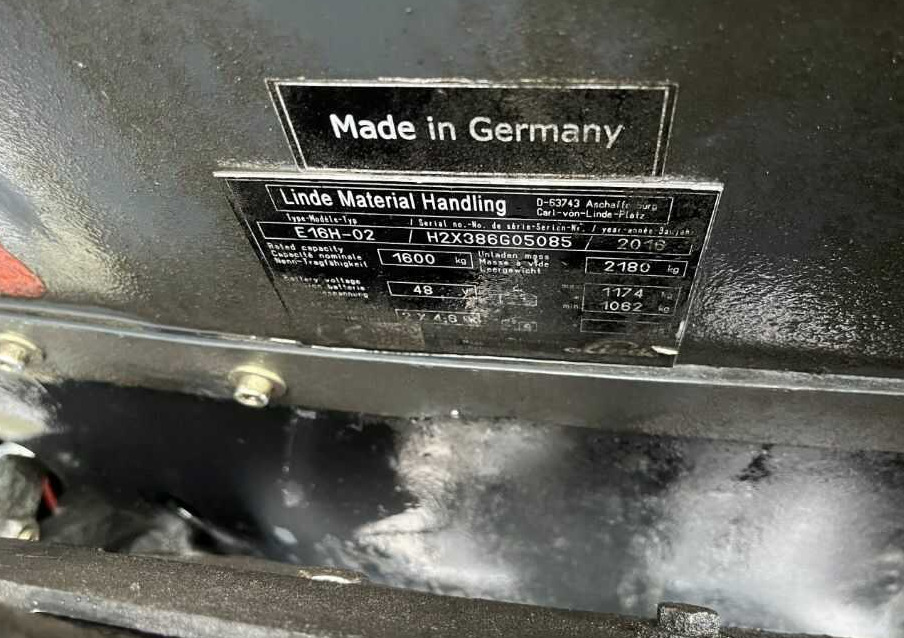 Linde E16H-02 - Elektrikli forklift: fotoğraf 4 Linde E16H-02 - Elektrikli forklift: fotoğraf 4