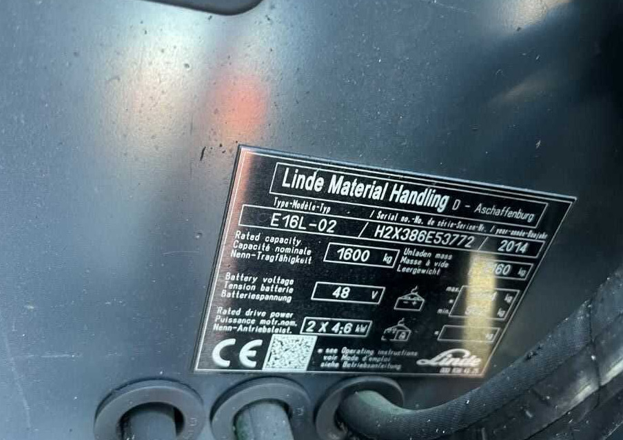 Linde E16L-02 - Elektrikli forklift: fotoğraf 4 Linde E16L-02 - Elektrikli forklift: fotoğraf 4