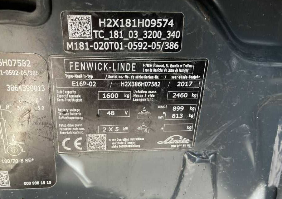 Linde E16P-02 - Elektrikli forklift: fotoğraf 4 Linde E16P-02 - Elektrikli forklift: fotoğraf 4