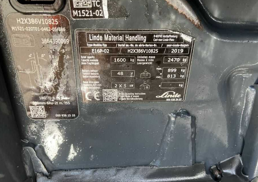 Linde E16P-02 - Elektrikli forklift: fotoğraf 4 Linde E16P-02 - Elektrikli forklift: fotoğraf 4
