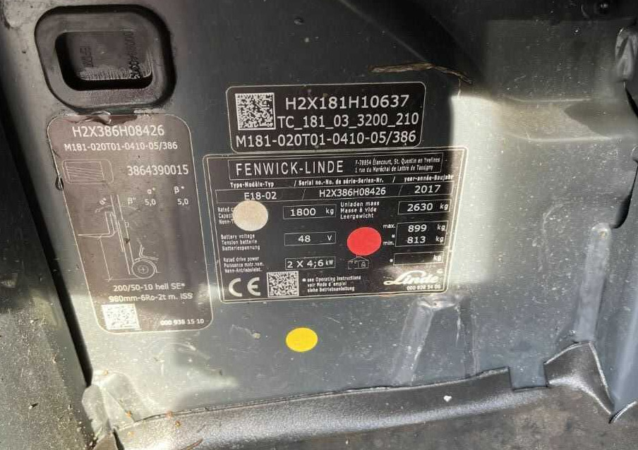 Linde E18-02 - Elektrikli forklift: fotoğraf 4 Linde E18-02 - Elektrikli forklift: fotoğraf 4