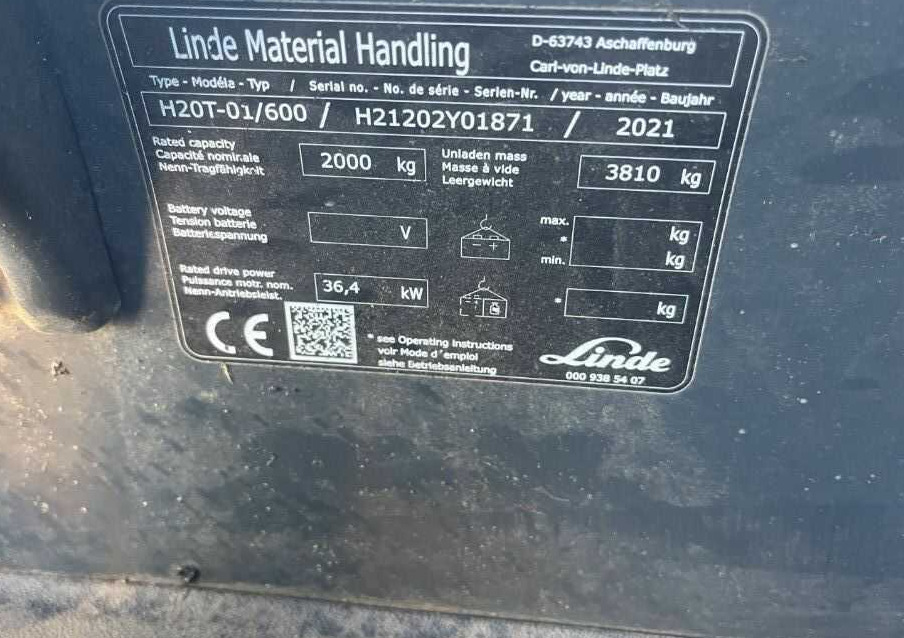 Linde H20T-01/600 - LPG forklift: fotoğraf 4 Linde H20T-01/600 - LPG forklift: fotoğraf 4