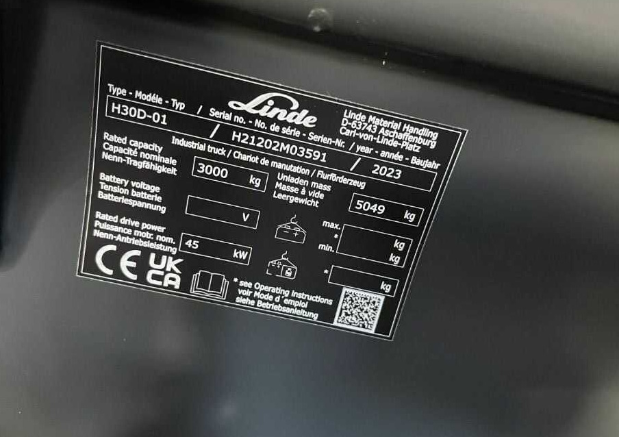 Linde H30D-01 - Dizel forklift: fotoğraf 4 Linde H30D-01 - Dizel forklift: fotoğraf 4