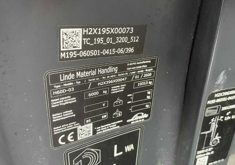 Linde H60D-03 - Dizel forklift: fotoğraf 4 Linde H60D-03 - Dizel forklift: fotoğraf 4
