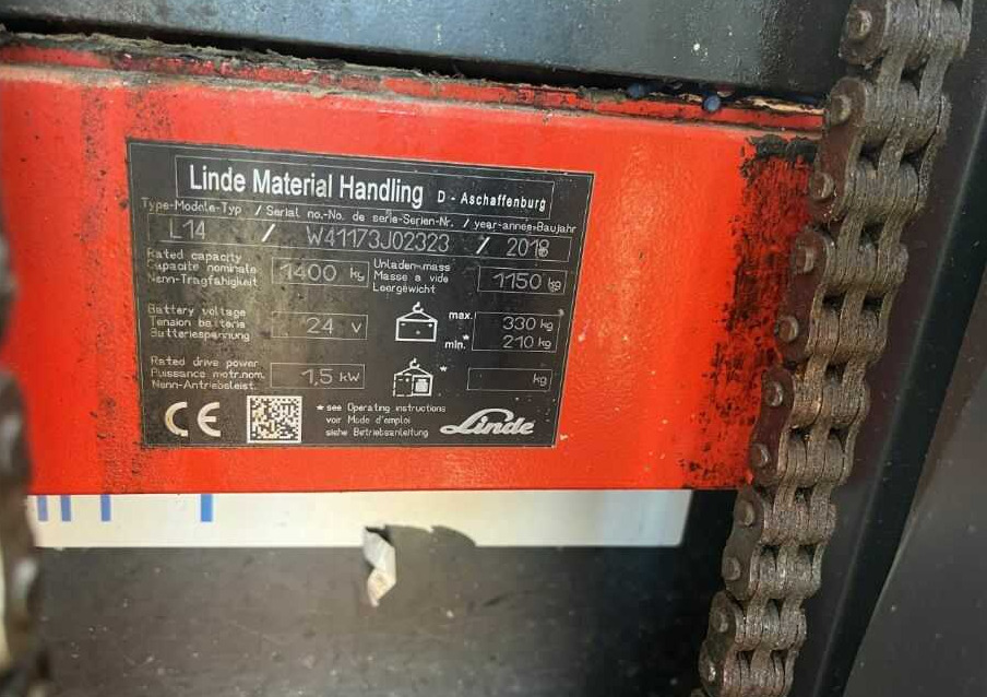 Linde L14 - Istif makinası: fotoğraf 4 Linde L14 - Istif makinası: fotoğraf 4