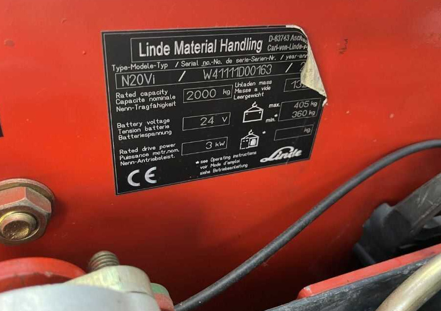 Linde N20Vi - Sipariş hazırlama makinası: fotoğraf 4 Linde N20Vi - Sipariş hazırlama makinası: fotoğraf 4
