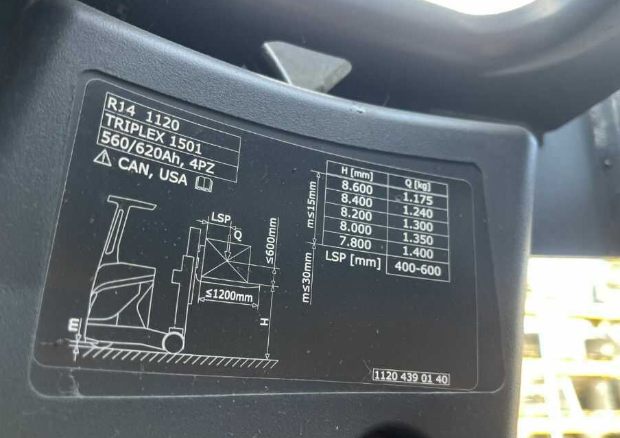 Linde R14-01 - Reach truck: fotoğraf 5 Linde R14-01 - Reach truck: fotoğraf 5