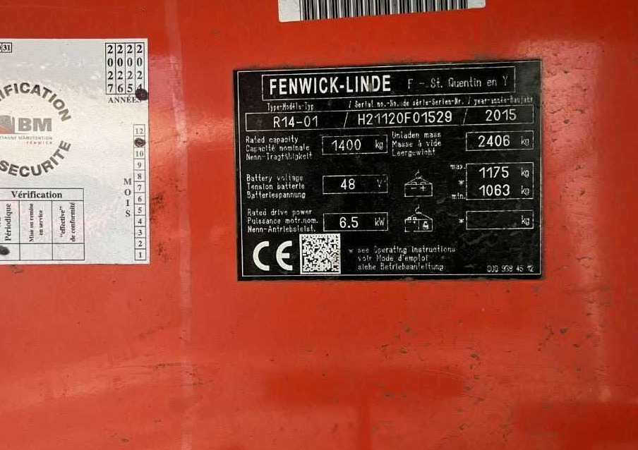 Linde R14-01 - Reach truck: fotoğraf 4 Linde R14-01 - Reach truck: fotoğraf 4