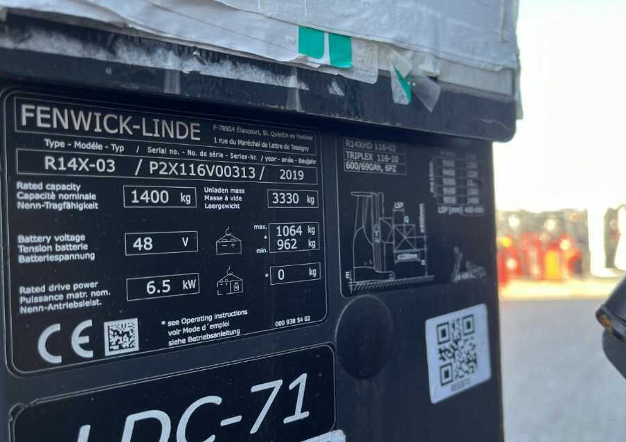 Linde R14X - Reach truck: fotoğraf 4 Linde R14X - Reach truck: fotoğraf 4