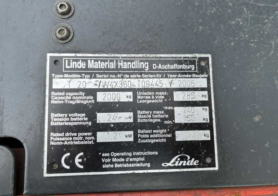 Linde T20 - Kullanılan transpalet: fotoğraf 4 Linde T20 - Kullanılan transpalet: fotoğraf 4