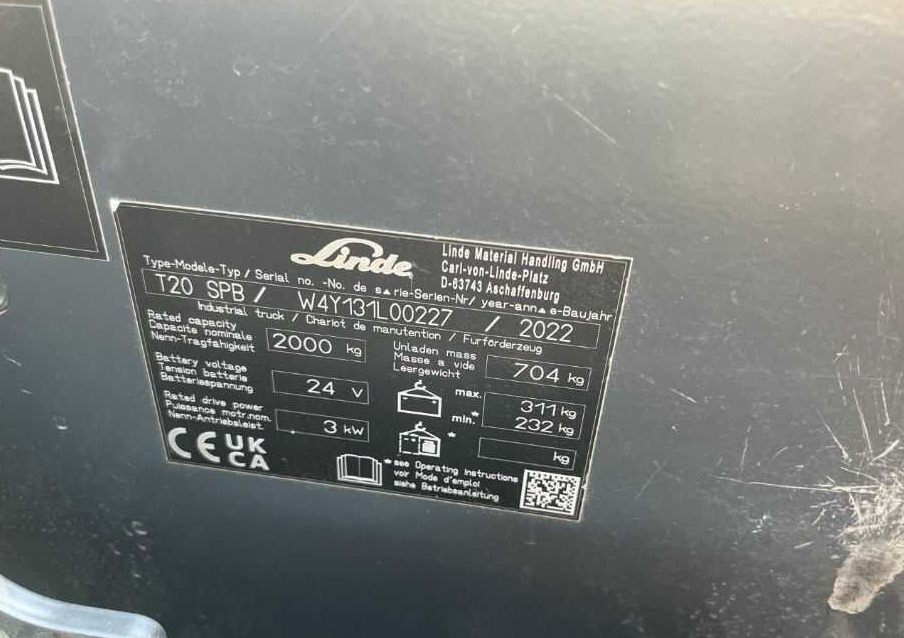 Linde T20SPB - Kullanılan transpalet: fotoğraf 4 Linde T20SPB - Kullanılan transpalet: fotoğraf 4
