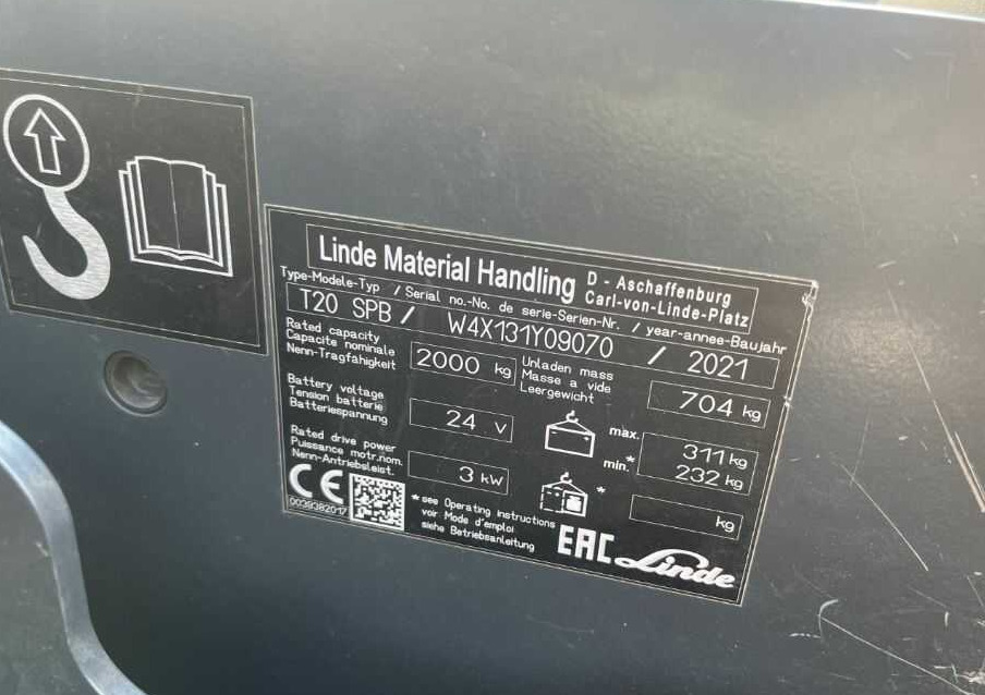 Linde T20SPB - Kullanılan transpalet: fotoğraf 4 Linde T20SPB - Kullanılan transpalet: fotoğraf 4