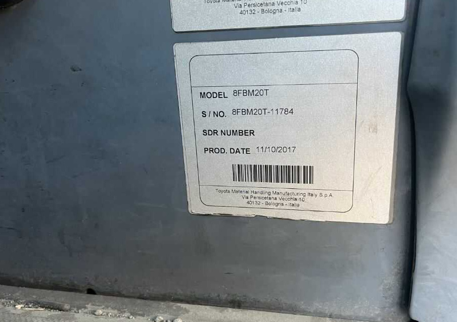 Toyota 8FBM20T - Elektrikli forklift: fotoğraf 5 Toyota 8FBM20T - Elektrikli forklift: fotoğraf 5
