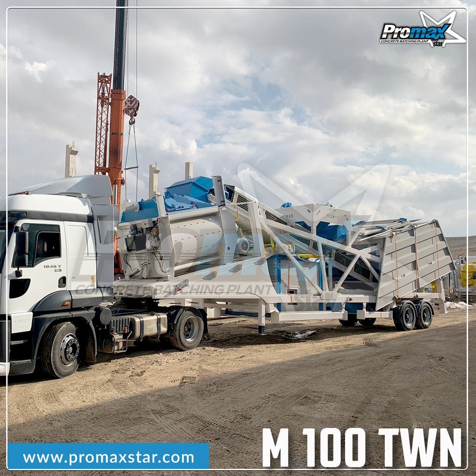 PROMAX MOBILE CONCRETE BATCHING PLANT M100-TWN (100m3/h)  - Beton santrali: fotoğraf 5 PROMAX MOBILE CONCRETE BATCHING PLANT M100-TWN (100m3/h)  - Beton santrali: fotoğraf 5