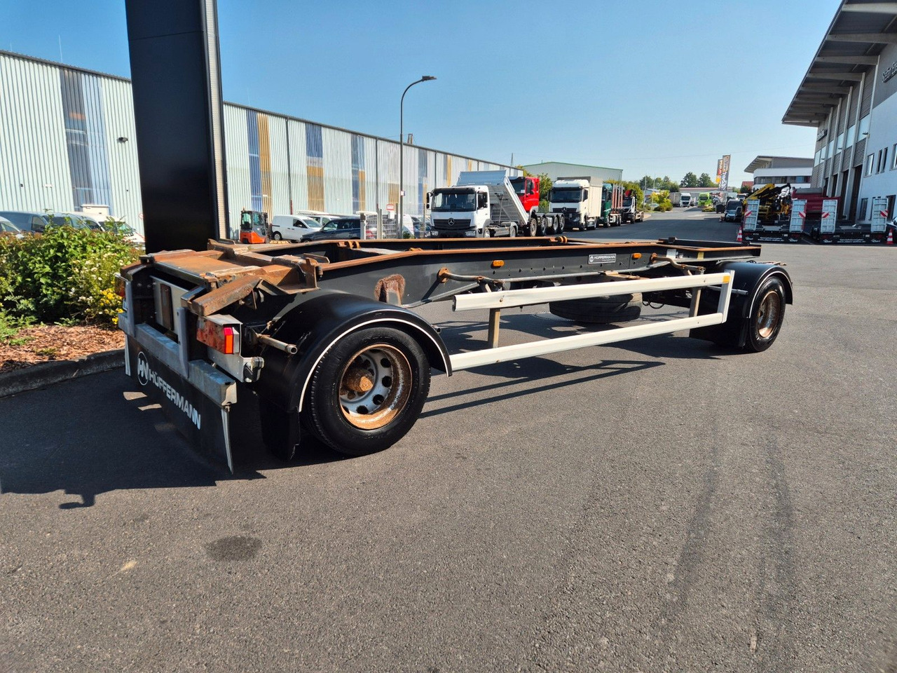 Hüffermann HSA 18.70 P BPW 14.582kg Nutzlast - Şasi römork: fotoğraf 4 Hüffermann HSA 18.70 P BPW 14.582kg Nutzlast - Şasi römork: fotoğraf 4