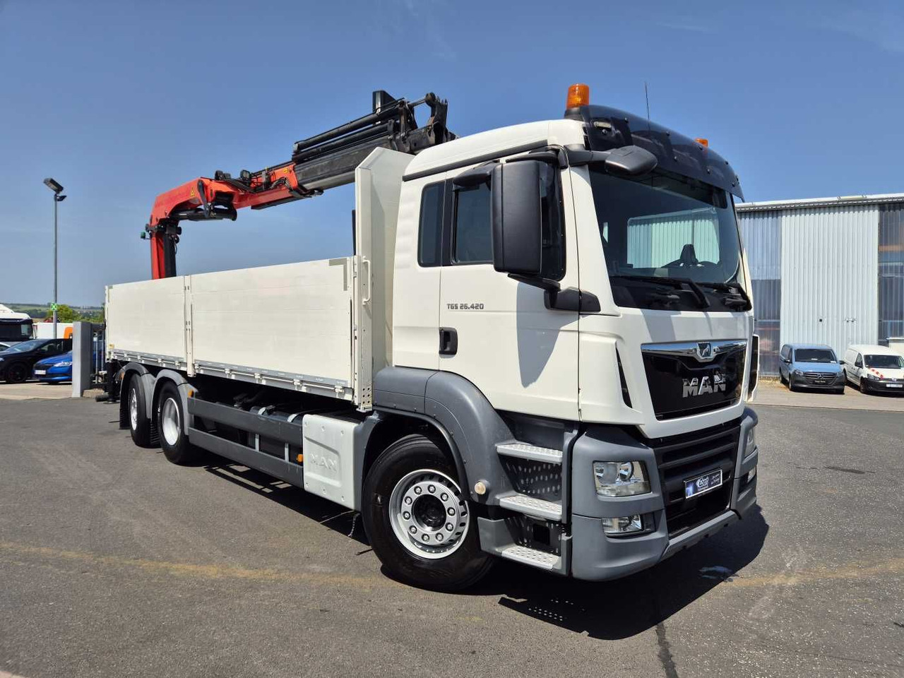 MAN TGS 26.420 6x2-4 LL Palfinger PK 22002-EH B Funk - Sal/ Açık kasa kamyon: fotoğraf 3 MAN TGS 26.420 6x2-4 LL Palfinger PK 22002-EH B Funk - Sal/ Açık kasa kamyon: fotoğraf 3