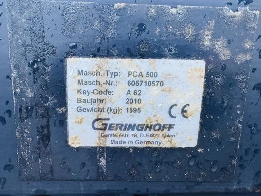 Geringhoff Przystawka do kukurydzy Geringhoff PCA 500 - Mısır tablası: fotoğraf 3 Geringhoff Przystawka do kukurydzy Geringhoff PCA 500 - Mısır tablası: fotoğraf 3