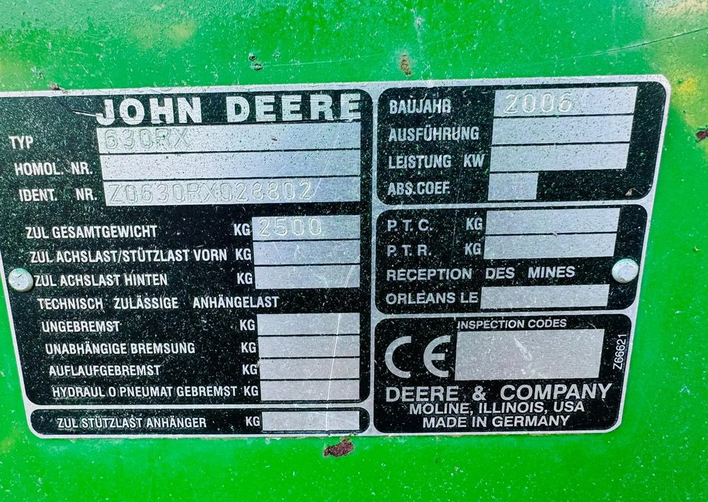 John Deere 630R - Biçerdöver tablası: fotoğraf 4 John Deere 630R - Biçerdöver tablası: fotoğraf 4