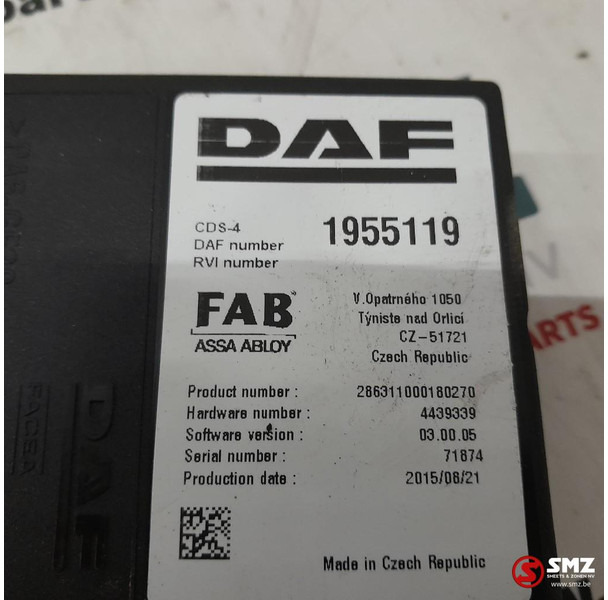 DAF Occ ECU CDS4 regeleenheid DAF - Yönetim bloku - Kamyon: fotoğraf 5 DAF Occ ECU CDS4 regeleenheid DAF - Yönetim bloku - Kamyon: fotoğraf 5