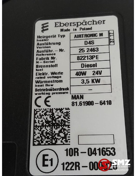MAN Occ standverwarming D4S Airtronic M 3,5KW MAN - Isıtma/ Havalandırma - Kamyon: fotoğraf 5 MAN Occ standverwarming D4S Airtronic M 3,5KW MAN - Isıtma/ Havalandırma - Kamyon: fotoğraf 5