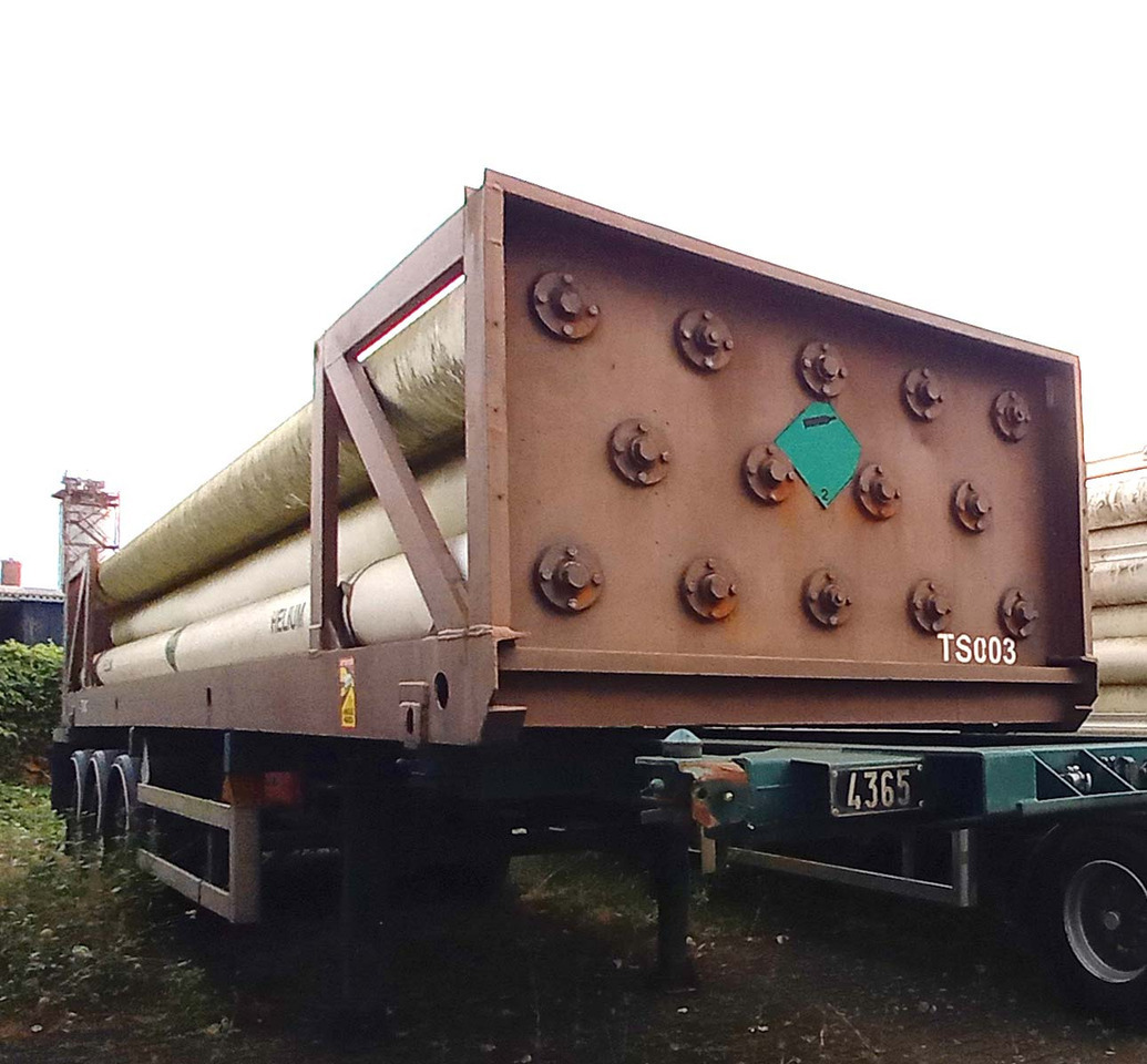FRUEHAUF Gas tank tube semi-trailer used for compressed helium, hydrogen, Wasserstoff - Tanker dorse: fotoğraf 1 FRUEHAUF Gas tank tube semi-trailer used for compressed helium, hydrogen, Wasserstoff - Tanker dorse: fotoğraf 1