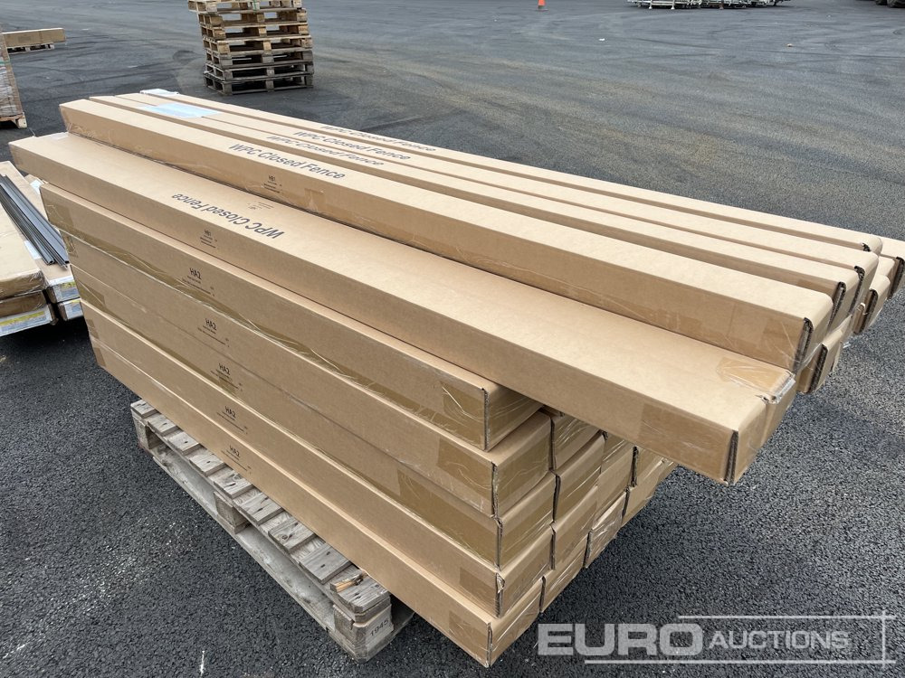 İnşaat ekipmanı 1.8m Wide Anthracite Grey Composite Fence Panels (25 of), 2.45m Black Aluminium Posts (26 of), Complete With Assembly Kit: fotoğraf 9