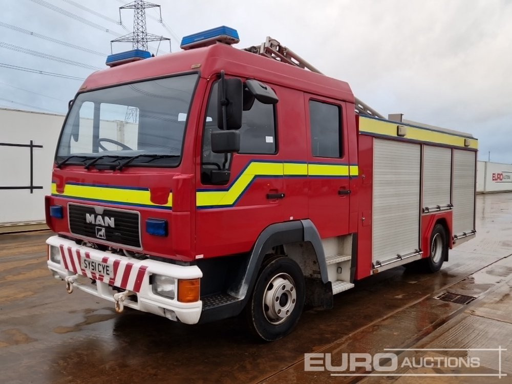 2001 MAN 4x2 Fire Engine, Manual Gearbox (Reg. Docs. Available) - İtfaiye aracı: fotoğraf 1 2001 MAN 4x2 Fire Engine, Manual Gearbox (Reg. Docs. Available) - İtfaiye aracı: fotoğraf 1