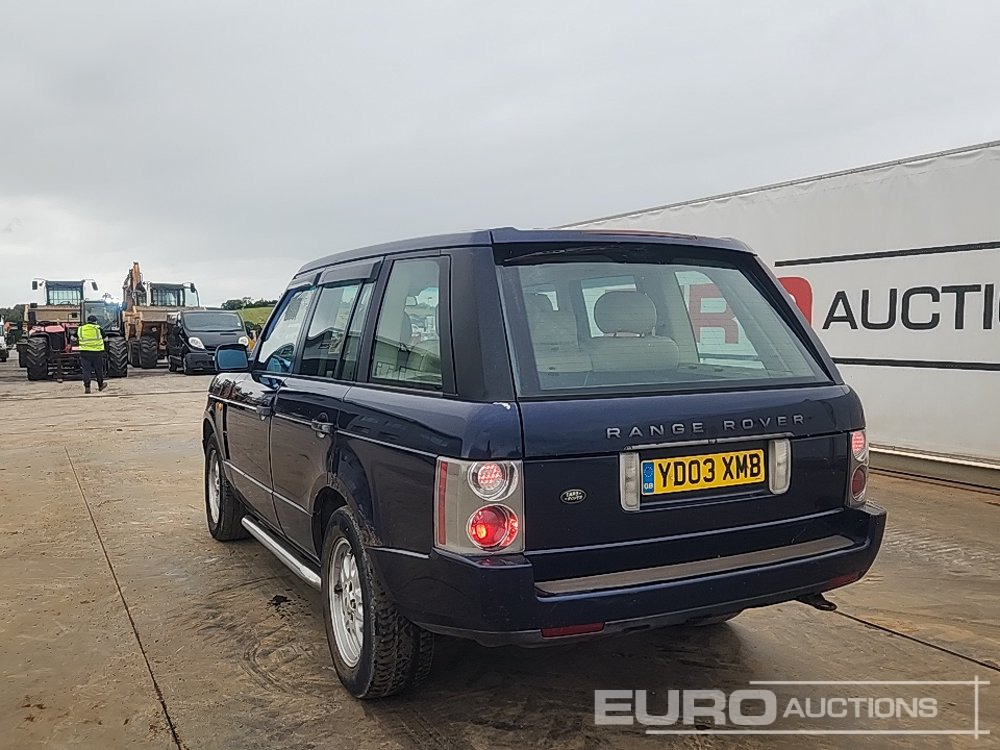 2003 Range Rover SE TD6 4WD Auto, Cruise Control, Lane Assist, Climate Control, A/C (Reg. Docs. Available) (NO VAT) - SUV: fotoğraf 3 2003 Range Rover SE TD6 4WD Auto, Cruise Control, Lane Assist, Climate Control, A/C (Reg. Docs. Available) (NO VAT) - SUV: fotoğraf 3