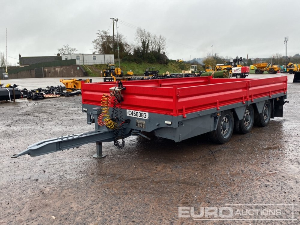 2013 Dooley 10 Ton Tri-Axle Drop Side Drag Trailer - Platform/ Açık kasa römork: fotoğraf 1 2013 Dooley 10 Ton Tri-Axle Drop Side Drag Trailer - Platform/ Açık kasa römork: fotoğraf 1