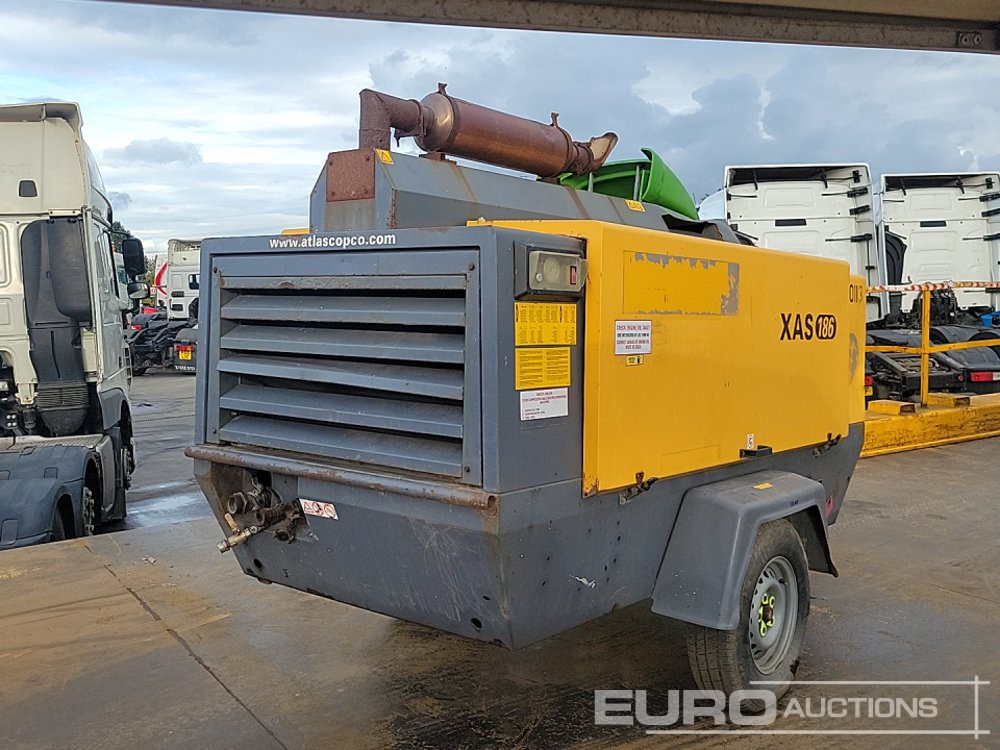 2014 Atlas Copco XAS186 - Hava kompresörü: fotoğraf 3 2014 Atlas Copco XAS186 - Hava kompresörü: fotoğraf 3