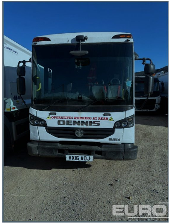 2016 Dennis Elite 6 6x4 Refuse Lorry, Reverse Camera, Automatic Gearbox (Reg. Docs. Available) - Çöp kamyonu: fotoğraf 3 2016 Dennis Elite 6 6x4 Refuse Lorry, Reverse Camera, Automatic Gearbox (Reg. Docs. Available) - Çöp kamyonu: fotoğraf 3