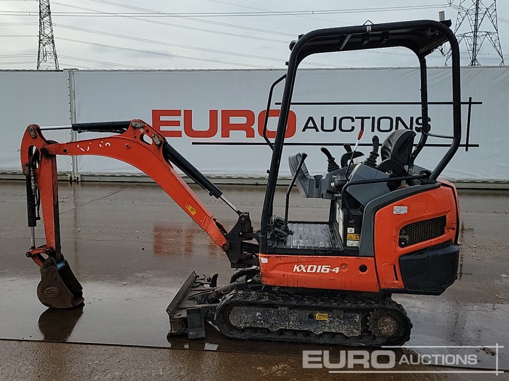 2016 Kubota KX016-4 - Mini ekskavatör: fotoğraf 2 2016 Kubota KX016-4 - Mini ekskavatör: fotoğraf 2