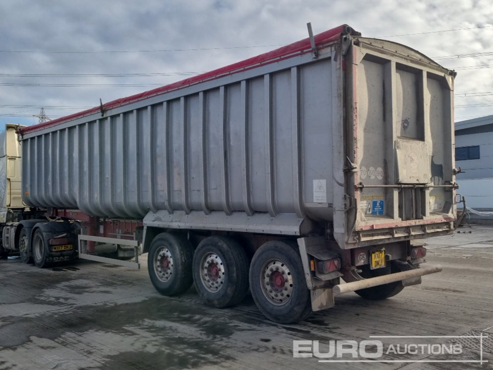 2016 Wilcox Tri Axle Bulk Tipping Trailer, Front Lift Axle, Easy Sheet - Damperli dorse: fotoğraf 3 2016 Wilcox Tri Axle Bulk Tipping Trailer, Front Lift Axle, Easy Sheet - Damperli dorse: fotoğraf 3