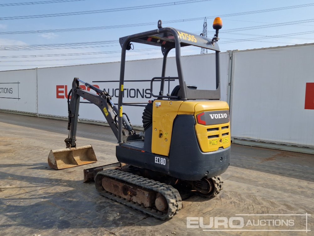 2017 Volvo EC18D - Mini ekskavatör: fotoğraf 3 2017 Volvo EC18D - Mini ekskavatör: fotoğraf 3