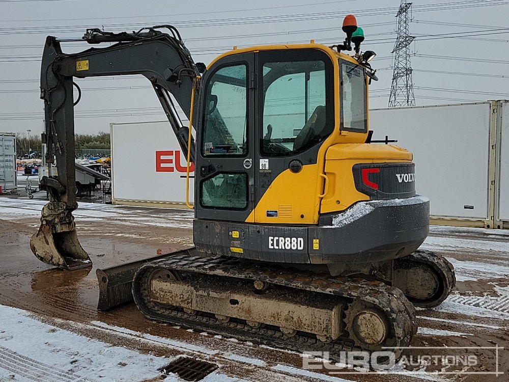 2017 Volvo ECR88D - Mini ekskavatör: fotoğraf 3 2017 Volvo ECR88D - Mini ekskavatör: fotoğraf 3