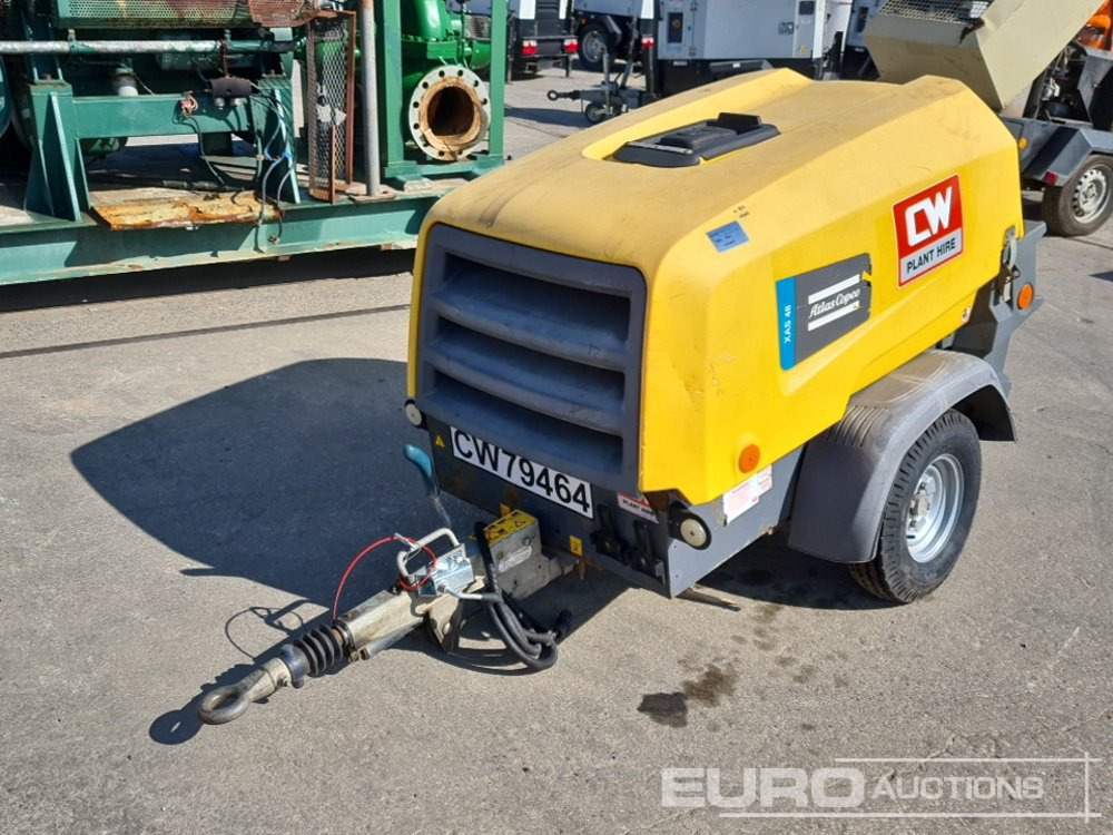 2018 Atlas Copco XAS 48 - Hava kompresörü: fotoğraf 1 2018 Atlas Copco XAS 48 - Hava kompresörü: fotoğraf 1